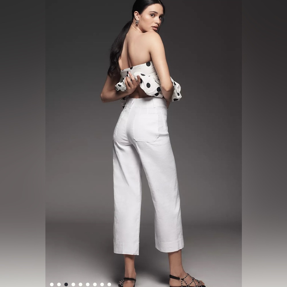 NWOT Anthropologie by Maeve Colette Crop pants - Picture 3 of 5